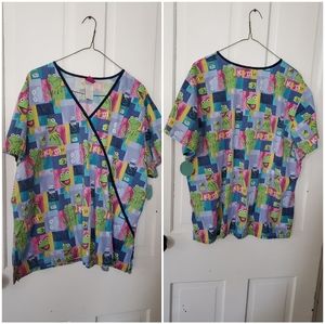 Kermit the frog scrub top